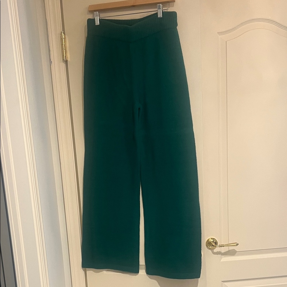 Womens Green Wide-Leg Pants-sz m- NWT